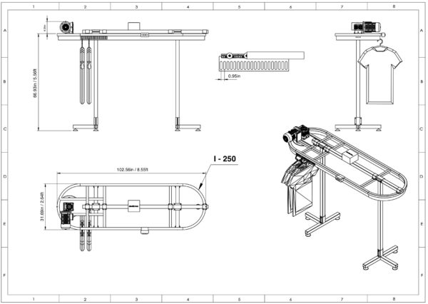 X,Z,U,L,H,I - Clothes Conveyor - Image 3