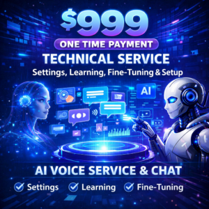 technical service for settings, learning, fine-tuning and setup AI-voice service & chat